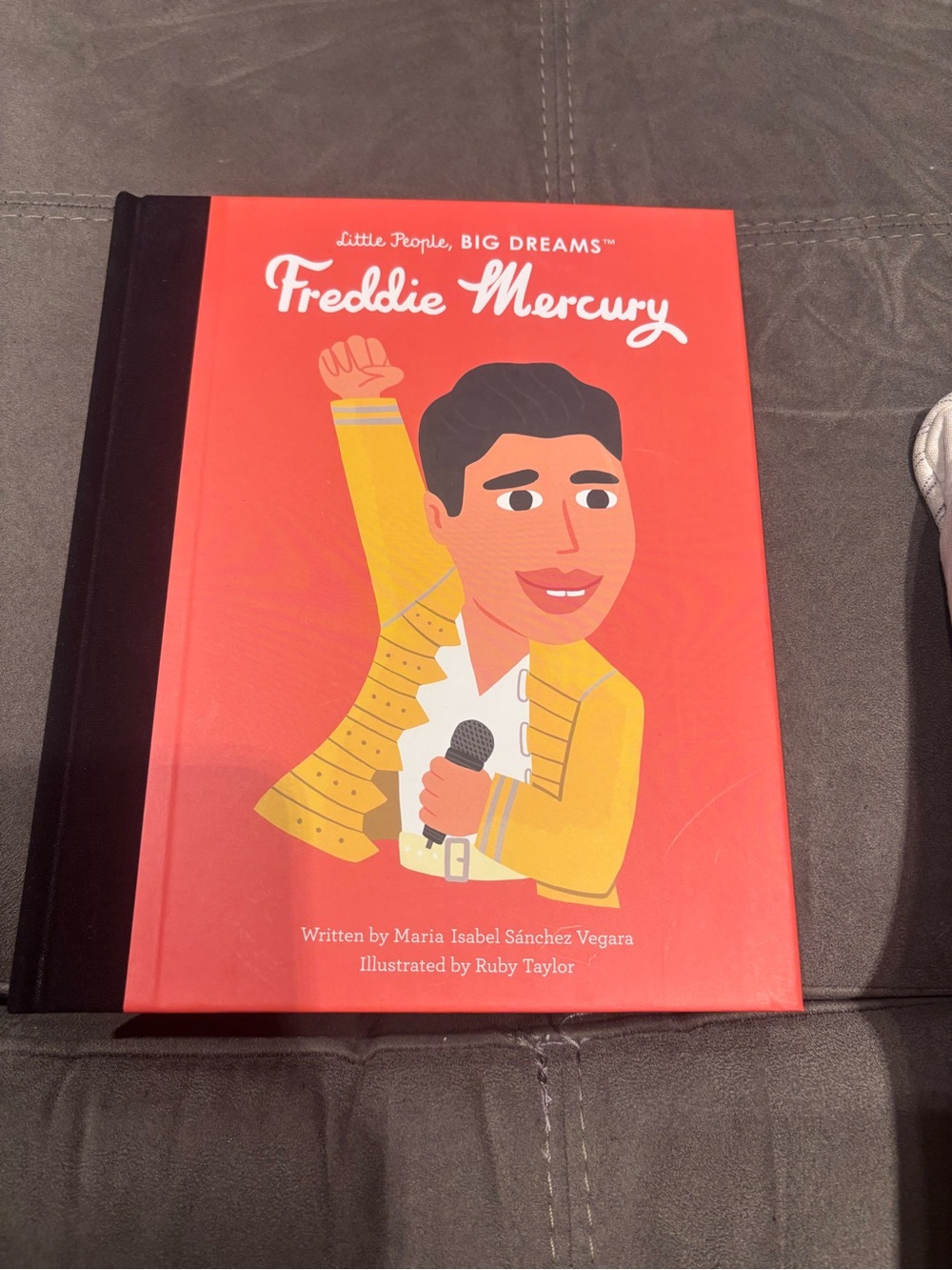 Little People, Big Dreams: Freddie Mercury Hardcover - Red & Yellow